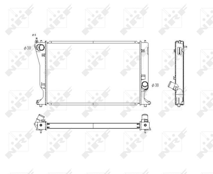 Radiators, Motora dzesēšanas sistēma NRF 53768 1