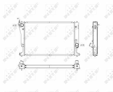 Radiators, Motora dzesēšanas sistēma NRF 53768 1