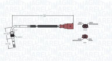 Devējs, Izplūdes gāzu temperatūra MAGNETI MARELLI 172000011010 2