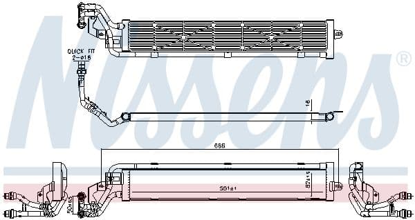 Radiators NISSENS 606268 1