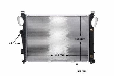 Radiators, Motora dzesēšanas sistēma MAHLE CR 304 000S 3