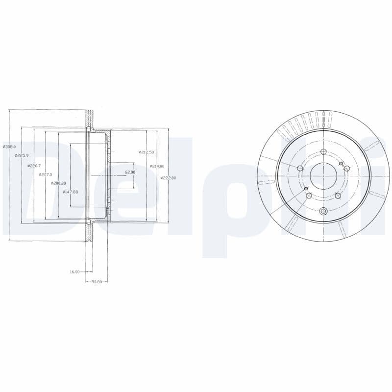 Bremžu diski DELPHI BG4329 1