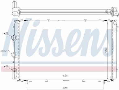 Radiators, Motora dzesēšanas sistēma NISSENS 63796 6