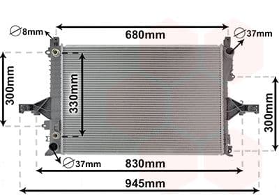 Radiators, Motora dzesēšanas sistēma VAN WEZEL 59002115 1