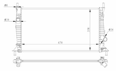 Radiators, Motora dzesēšanas sistēma NRF 550014 1