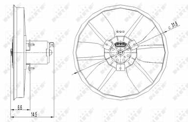 Ventilators, Motora dzesēšanas sistēma NRF 47402 2