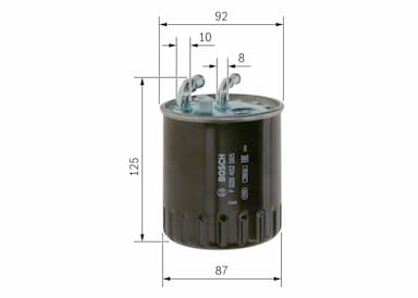 Degvielas filtrs BOSCH F 026 402 065 5