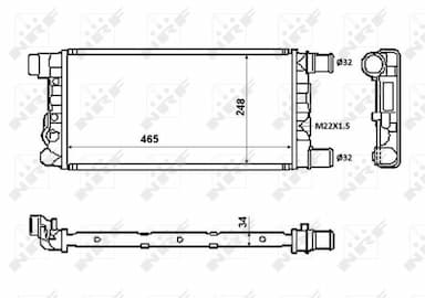 Radiators, Motora dzesēšanas sistēma NRF 58845 4