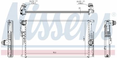 Radiators, Motora dzesēšanas sistēma NISSENS 60814 6