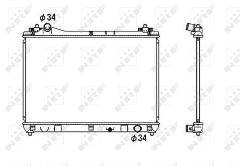 Radiators, Motora dzesēšanas sistēma NRF 53703 1