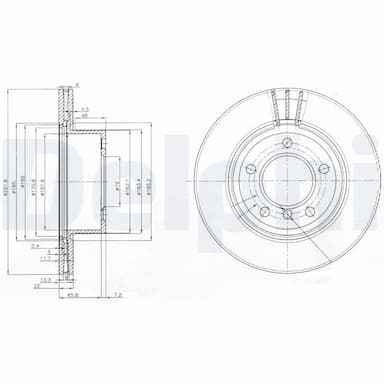 Bremžu diski DELPHI BG3900C 1