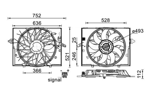 Ventilators, Motora dzesēšanas sistēma MAHLE CFF 336 000S 1