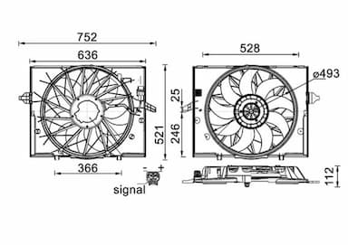 Ventilators, Motora dzesēšanas sistēma MAHLE CFF 336 000S 1