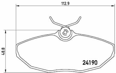 Bremžu uzliku kompl., Disku bremzes BREMBO P 36 015 1