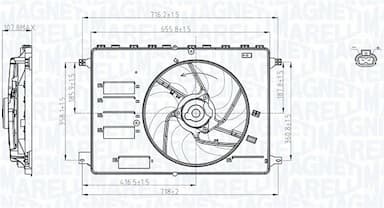 Ventilators, Motora dzesēšanas sistēma MAGNETI MARELLI 069422761010 1