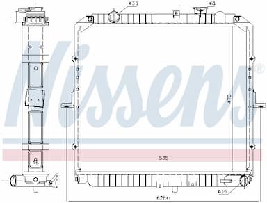 Radiators, Motora dzesēšanas sistēma NISSENS 66622 5