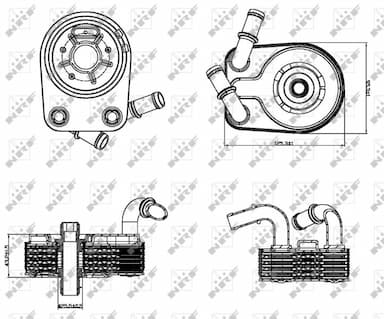 Eļļas radiators, Motoreļļa NRF 31322 5