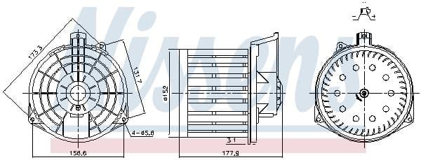 Salona ventilators NISSENS 87549 1