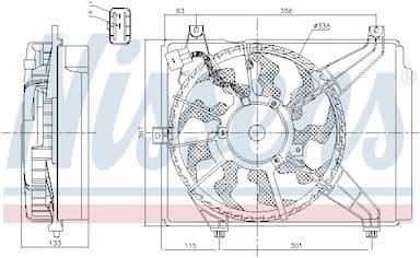 Ventilators, Motora dzesēšanas sistēma NISSENS 85894 6