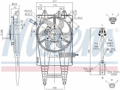 Ventilators, Motora dzesēšanas sistēma NISSENS 85162 6