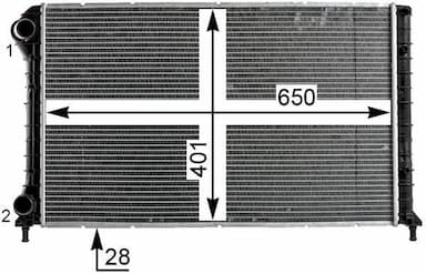 Radiators, Motora dzesēšanas sistēma MAHLE CR 1990 000P 8