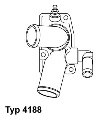 Termostats, Dzesēšanas šķidrums BorgWarner (Wahler) 4188.92D 1