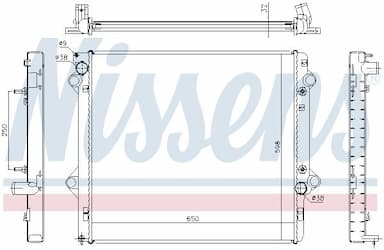 Radiators, Motora dzesēšanas sistēma NISSENS 646804 5