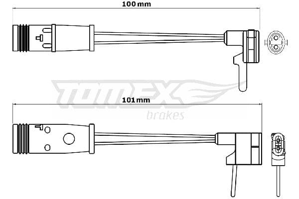 Indikators, Bremžu uzliku nodilums TOMEX Brakes TX 30-82 1