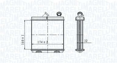 Siltummainis, Salona apsilde MAGNETI MARELLI 350218465000 1