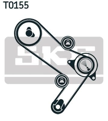 Zobsiksnas komplekts SKF VKMA 02386 2