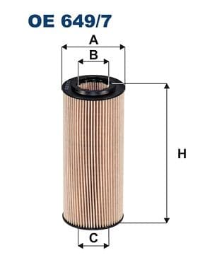 Eļļas filtrs FILTRON OE 649/7 1