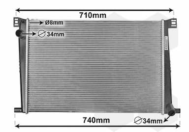 Radiators, Motora dzesēšanas sistēma VAN WEZEL 06002356 1