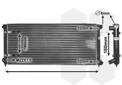 Radiators, Motora dzesēšanas sistēma VAN WEZEL 58002041 1