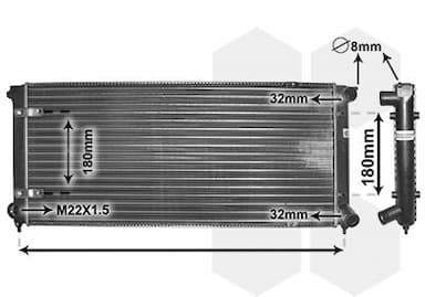 Radiators, Motora dzesēšanas sistēma VAN WEZEL 58002041 1