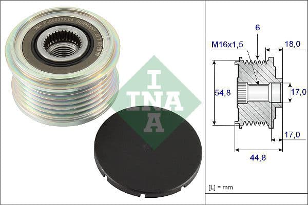 Ģeneratora brīvgaitas mehānisms Schaeffler INA 535 0114 10 1