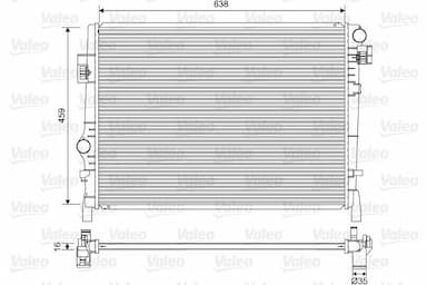 Radiators, Motora dzesēšanas sistēma VALEO 701553 1