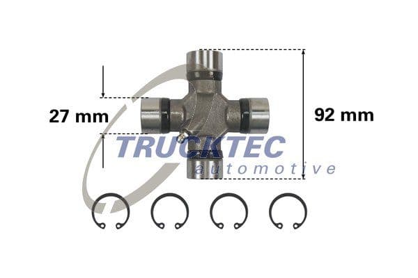 Šarnīrs, Garenvārpsta TRUCKTEC AUTOMOTIVE 02.34.043 1