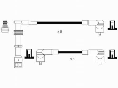 Augstsprieguma vadu komplekts NGK 0507 2