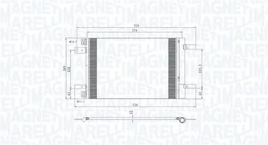 Kondensators, Gaisa kond. sistēma MAGNETI MARELLI 350203766000 1