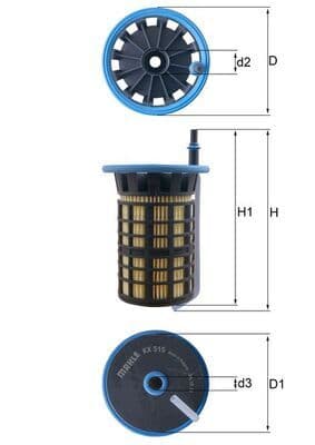 Degvielas filtrs KNECHT KX 515 1