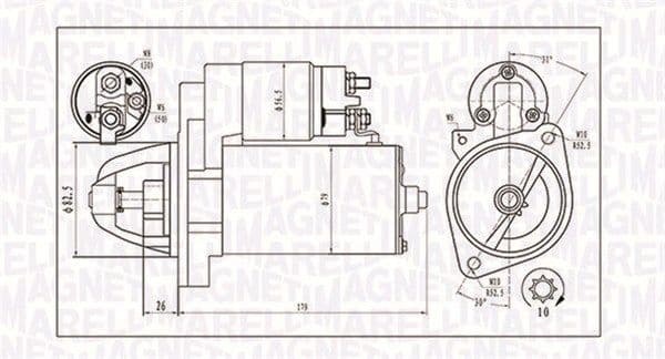 Starteris MAGNETI MARELLI 063721202010 1