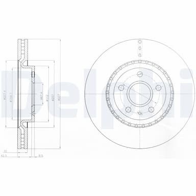 Bremžu diski DELPHI BG9068 1