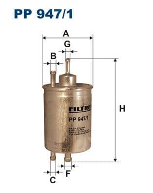 Degvielas filtrs FILTRON PP 947/1 1