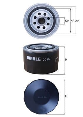 Eļļas filtrs KNECHT OC 384 1