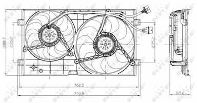 Ventilators, Motora dzesēšanas sistēma NRF 47403 2