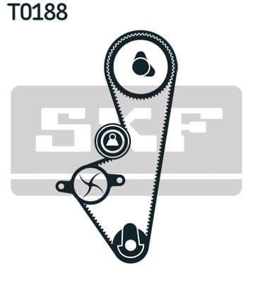 Ūdenssūknis + Zobsiksnas komplekts SKF VKMC 03253 2