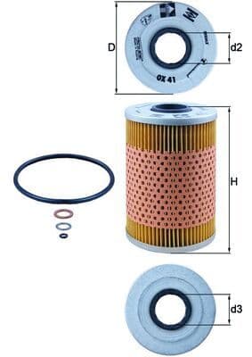 Eļļas filtrs KNECHT OX 41D 2