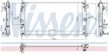 Radiators, Motora dzesēšanas sistēma NISSENS 606394 5