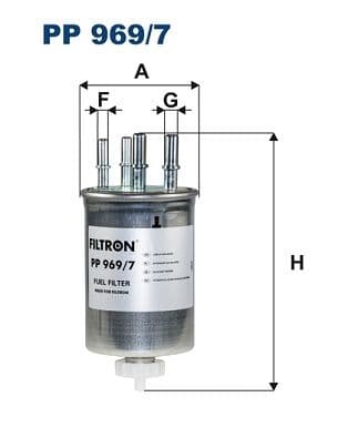 Degvielas filtrs FILTRON PP 969/7 1