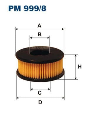 Degvielas filtrs FILTRON PM 999/8 1